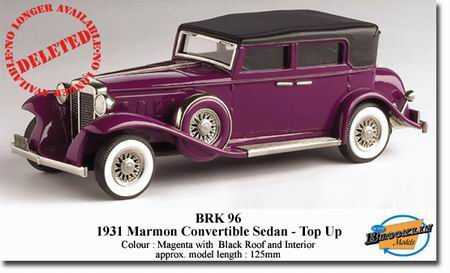 marmon convertible sedan - top up BRK96 Модель 1:43