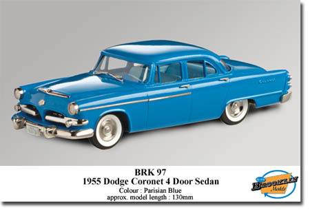 dodge coronet 4-door - blue BRK97 Модель 1:43
