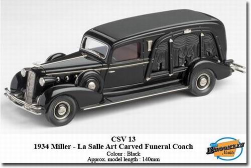 Модель 1:43 Miller LaSalle Art Carved Funeral Coach
