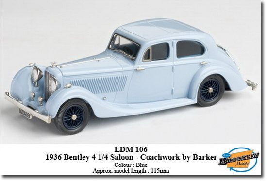 Модель 1:43 Bentley 4.25L 4-door Saloon - blue