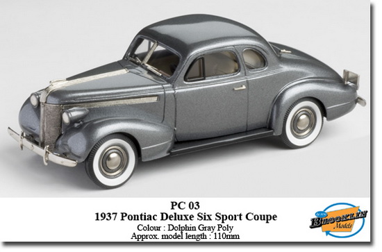 pontiac deluxe six sport coupe - dolphin gray poly PC-03 Модель 1:43
