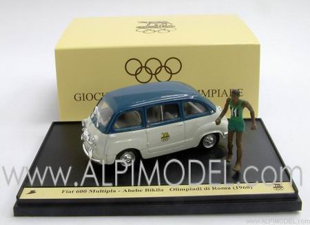 Модель 1:43 FIAT 600 Multipla Giochi Olimpici Roma + Figure Abebe Bikila
