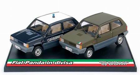 Модель 1:43 FIAT Panda 45 Set Carabinieri + Esercito Italiano