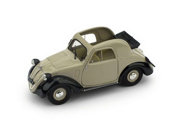 fiat 500a 1a serie 1936 ap. beige-nera R021-02 Модель 1:43