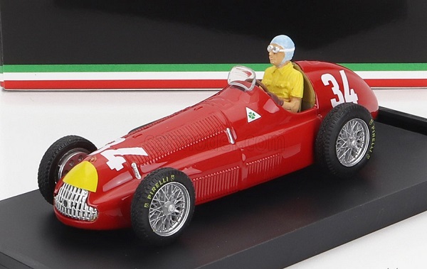 Модель 1:43 Alfa Romeo - F1 158 N 34 Winner Monaco Gp 1950 Juan Manuel Fangio - With Driver Figure