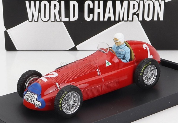 alfa romeo - f1 158 n 2 world champion winner english gp nino farina 1950 - with driver figure R036B-CH-UPD Модель 1:43