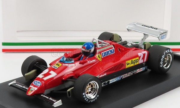 FERRARI F1 126 C2 Italy GP 1982 N 27 Patrick Tambay - With Driver Figure, Red R287-CH-2022 Модель 1:43