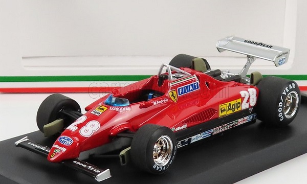 FERRARI F1 126c2 N 28 3rd Italy GP 1982 Mario Andretti, Red R288-2022 Модель 1:43
