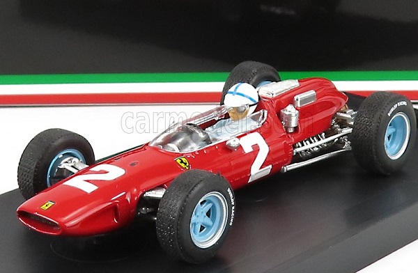 FERRARI F1 158 N 2 Winner Italy GP John Norman Surtees 1964 World Champion - With Driver Figure, Red R290-CH-UPD-22 Модель 1:43