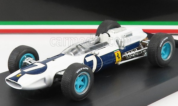 ferrari f1  158 team n 7 mexico gp john surtees 1964 world champion, white blue R291-UPD-2022 Модель 1:43
