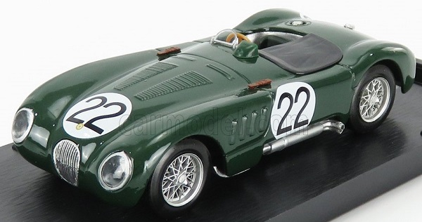 JAGUAR C-type Xk-120c 3.4l S6 Team Jaguar Cars Ltd N 22 24h Le Mans 1951 S.moss - J.fairman, British Racing Green R356B-UPD-2021 Модель 1:43