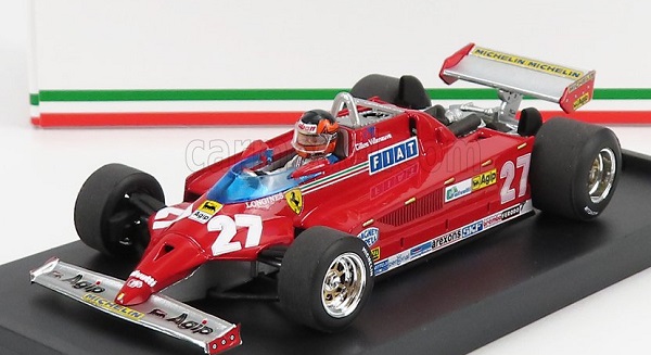 Модель 1:43 FERRARI F1 126ck Turbo N 27 Winner Montecarlo GP 1981 Gilles Villeneuve - With Driver Figure, Red