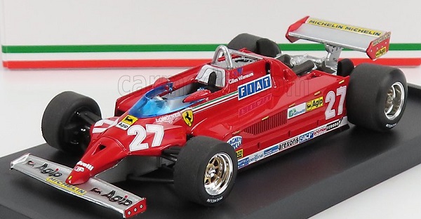 FERRARI F1 126ck Turbo N27 Winner Montecarlo GP (1981) Gilles Villeneuve, Red R367-UPD-2022 Модель 1:43