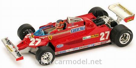 Модель 1:43 Ferrari 126CK Turbo №27 GP Italy (Gilles Villeneuve)+ figure