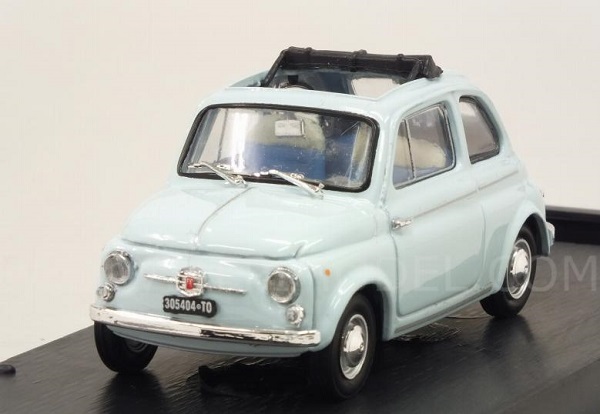 FIAT Nuova 500d (1960) Tetto Aperto - Open, Very Light Blue R404-06-UPD Модель 1:43