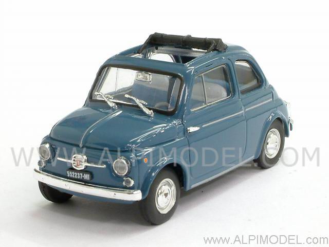 Модель 1:43 FIAT Nuova 500D Aperta - blu Fiorentino