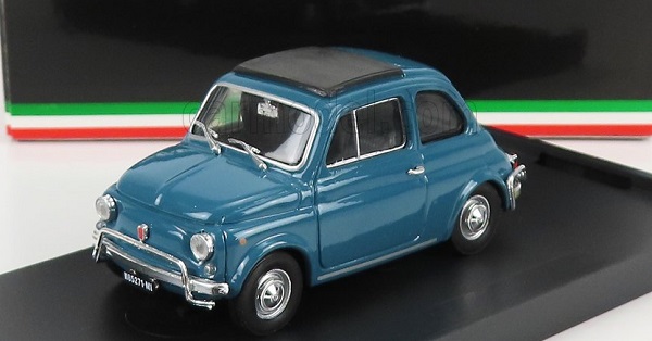 FIAT 500L (1968) - TETTO CHIUSO - CLOSED ROOF, BLU TURCHESE - LIGHT BLUE R465-06-UPD-22 Модель 1:43