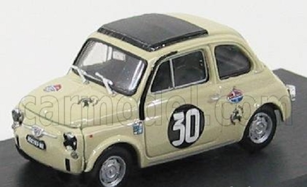 Модель 1:43 FIAT 500tv Giannini N30 Coppa Carri Monza (1966) Campione D'italia Maurizio Zanetti, Ivory