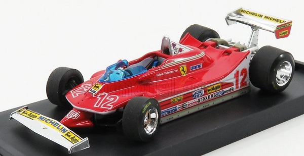 Модель 1:43 FERRARI F1 312t4 №12 2nd GP French Dijon (1979) Gilles Villeneuve, Red