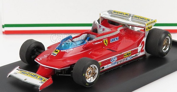 FERRARI F1 312t5 N2 Monaco GP (1980) Gilles Villeneuve, red R577-UPD-2022 Модель 1:43