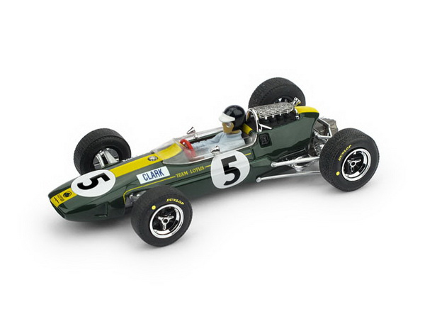 Lotus 33 №5 GP Inghilterra World Champion (Jim Clark) (с фигуркой) R590-CH Модель 1:43