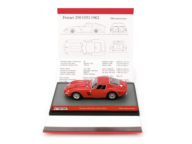 Модель 1:43 Ferrari 250 GTO 50th Anniversary 1962-2012 - red