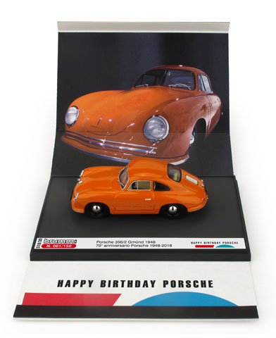 Модель 1:43 Porsche 356 «Gmünd» Coupe - «70° Anniversary 1948-2018 Happy Birthday Porsche»