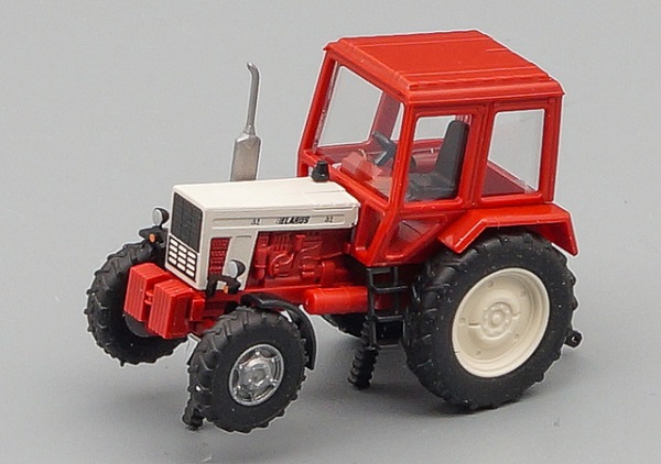 Трактор МТЗ-82 Беларус belarus mts-82 exportversion, brickred / white 51302 Модель 1:87
