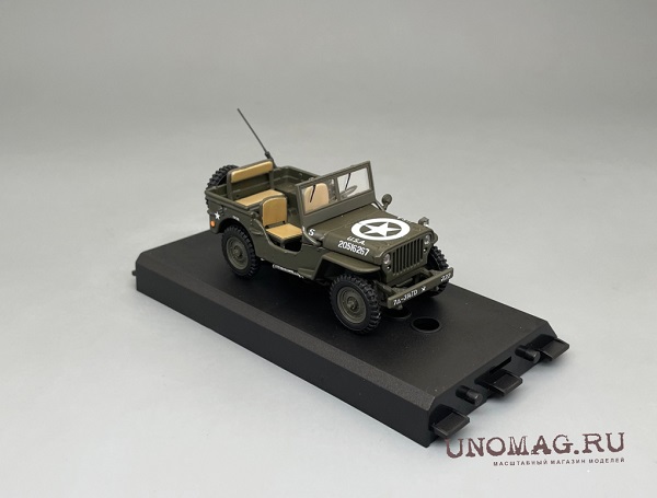Модель 1:43 JEEP Willys CJ-2A Us Army, хаки
