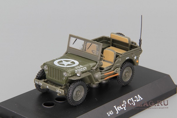 JEEP Willys CJ-2A, green HONG298 Модель 1:43