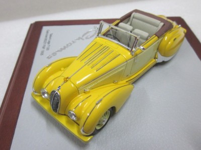 Модель 1:43 Talbot-Lago T120 Baby Cabrio Figoni & Falaschi Ch.№85221 - yellow