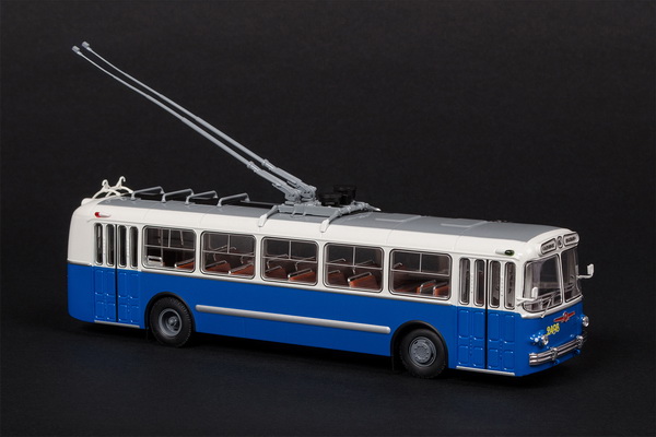 Модель 1:43 Троллейбус 5 - синий/белый (L.E.200pcs)