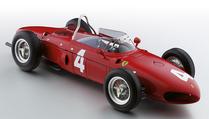 Модель 1:12 Ferrari 156 «Sharknose» №4 - red
