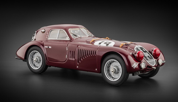 Модель 1:18 Alfa Romeo 8C 2900 B Spec. №19, 24H. France 1938