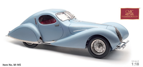 Модель 1:18 Talbot-Lago T150-SS Coupe Figoni & Falaschi «Teardrop» - light blue