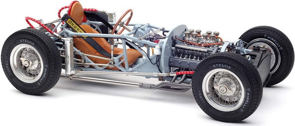 lancia d50, 1955 rolling chassis including base plate, limited edition 1000 pcs. M-198 Модель 1:18