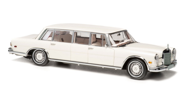 Модель 1:18 Mercedes-Benz 600 (W100) Pullman “White Swan” - white (L.E.800pcs)
