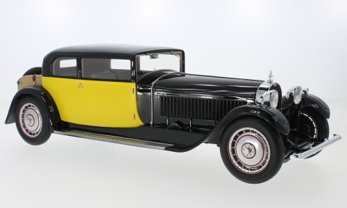 Модель 1:18 Bugatti Type 41 Royale Coach by Weymann (RHD) - yellow/black (L.E.300pcs)