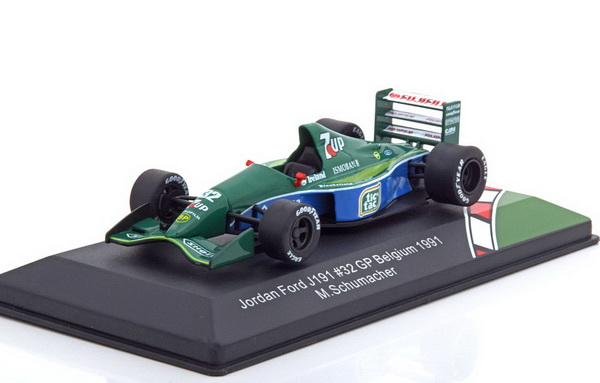 Модель 1:43 Jordan Ford J191 №32 GP Belgien (first race Michael Schumacher)