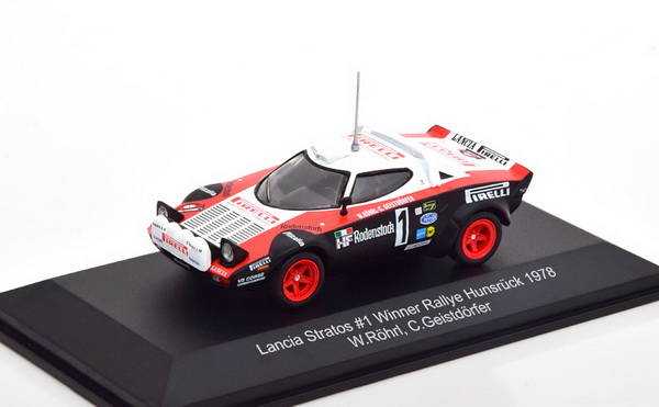 Модель 1:43 Lancia Stratos №1 Winner Rally Hunsrück (Walter Rohrl - Christian Geistdoerfer)
