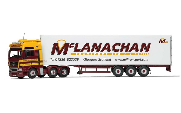 Модель 1:50 MAN TGX, Fridge Trailer - McLanachan Transport