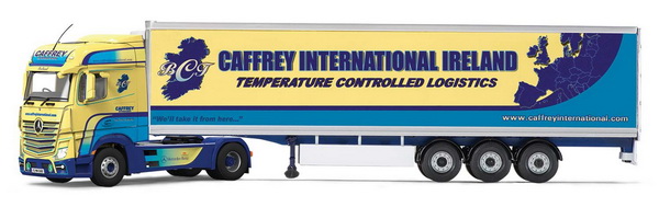 mercedes-benz actros (mp4) fridge trailer, caffrey international ltd CC15803 Модель 1:50