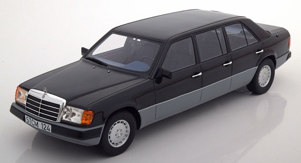 Модель 1:18 Mercedes-Benz E-class (W124) Lang Limousine - black met/grey