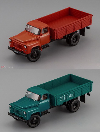 Комплект из двух моделей 53Ф - (морковный + адриатика) 105301+105302 Модель 1:43