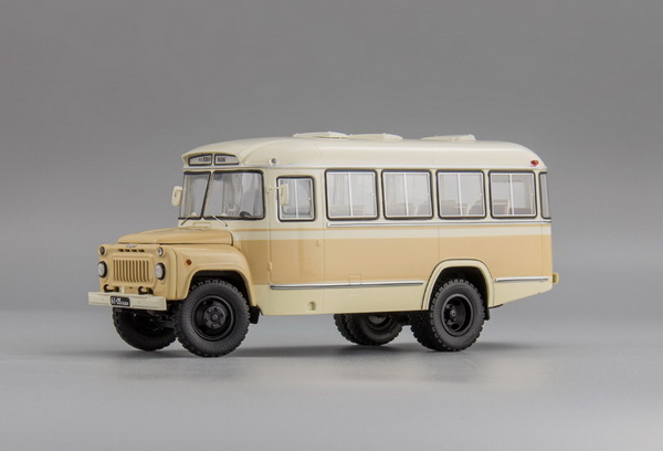 Модель 1:43 Автобус 685 Маршрут «Колхоз «Новая Жизнь» - белый/бежевый (L.E.240pcs)
