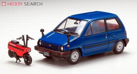 Модель 1:43 Honda City w/ Motocompo - blue