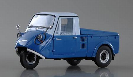 mazda k360 3х-колесный пикап w/cover - blue/white 44411 Модель 1:43