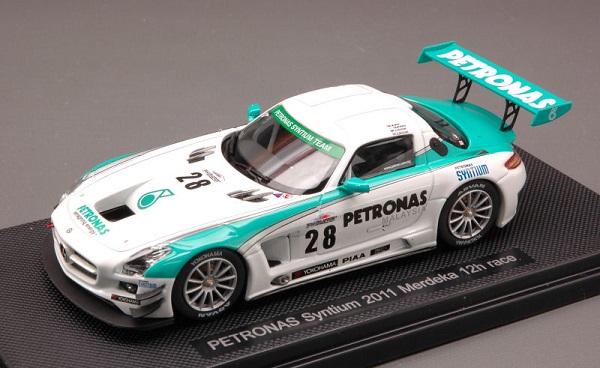 Модель 1:43 Mercedes SLS GT3 №28 Merdeka (M.Moh - Tatsuya Kataoka - J.Lester - R.Ritchie)