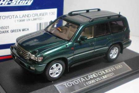 Модель 1:43 Toyota Land Cruiser 100 - dark green