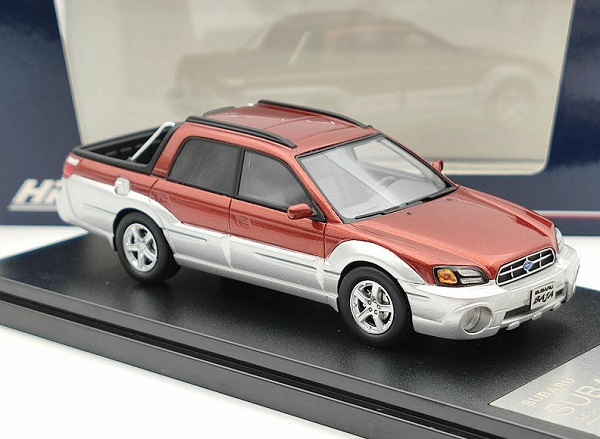 Модель 1:43 Subaru BAJA Sport Pick UP - red/silver